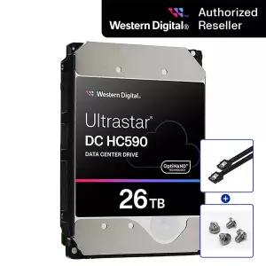 공식판매원 WD ULTRASTAR HC590 3.5 26TB 7200RPM 1PACK HDD 하드디스크 WUH722626ALE6L4