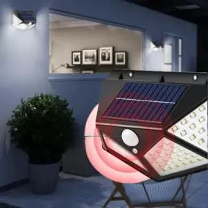 [RGKO510P]IP65 태양광충전 3모드 모션센서 100LED 벽부등
