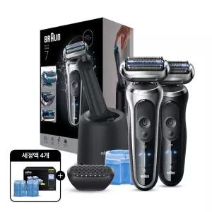 [BRAUN] 브라운 전기면도기 NEW 시리즈7 스킨쉴드 세척스테이션 모델 73-N80000cc (블랙 색상)
