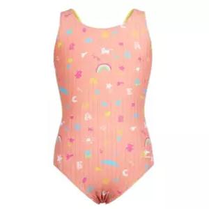 [레노마수영복]여아 드로잉 프린트 X백 수영복 코랄 RN-GF2F802-CR