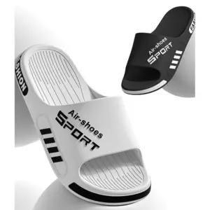 air 스포츠 슬리퍼 쿠션 남여 공용 화이트 블랙 slippers