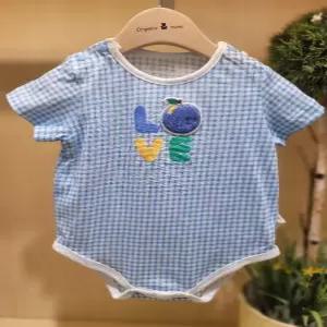 MJMLQS03BL075 블루애플체크반소바디수트
