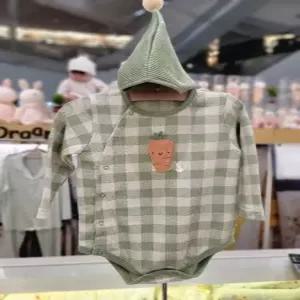 캐롯체크긴소바디수트MHZLQS02