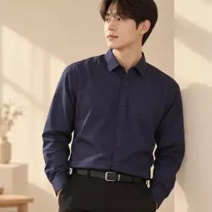 [로아리빙]남성 셔츠 기본핏 캐주얼 드레스 와이셔츠 베이직