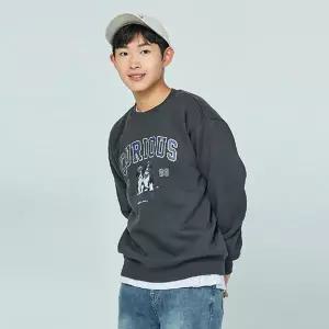 [소이] 남자 겨울이월 강아지전사기모맨투맨티(24W1409)