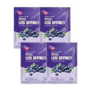 CJ프레시웨이 이츠웰 냉동블루베리1Kg x 4개
