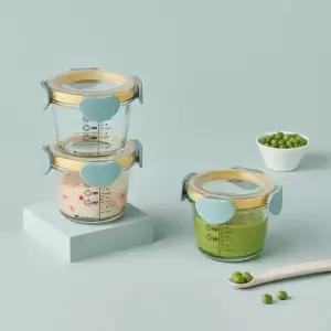 락앤락 리틀럽 디어 이유식용기 밀폐캡 원형 260ml 3P