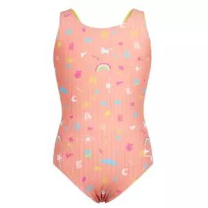 [레노마수영복]여아 드로잉 프린트 X백 수영복 코랄 RN-GF2F802-CR