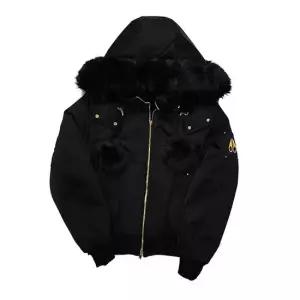 무스너클 골드 시리즈 오리지널 사틴 데비 여성 봄버 자켓 블랙 M35LB025G 292