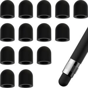 15 Pcs 러스 팁 용량성 스크린 실리콘 펜촉 교체 고무 커버 펜 태블릿 액세서리 전도성 부품
