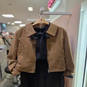 [숲][숲] SOUP 카라 스웨이드 인조 집업 봄버 점퍼 OCRLER1 28