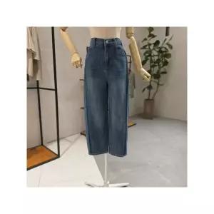 [멜로디가든]M26F8P107 뒤허리밴딩 옆라인데님팬츠_P437244239