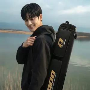 싸파 민물 특 5단 스탠드형 낚시가방 STB-225ZS 블랙 원통 수납 대물5단낚시가