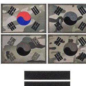 대형 멀티카모 태극기 120X80 패치 와펜 4종 패션브로치 5BF28