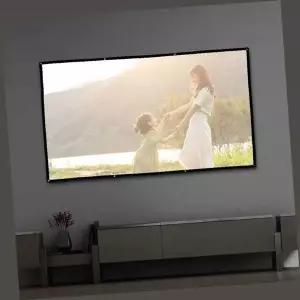 빔프로젝터 스크린 221x125 이동식스크린 캠핑스크린