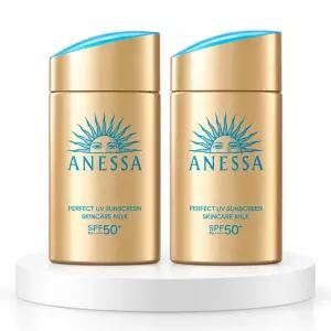 아넷사 퍼펙트 UV 선스크린 스킨케어 밀크 60ml 2입 기획