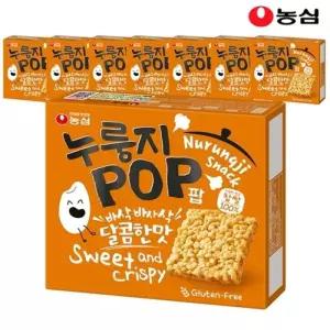 농심 술안주 누룽지팝 간식 142g 8개