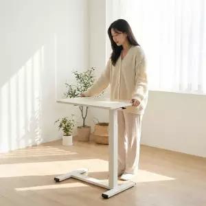 올인홈 사이드테이블 유압식 높이조절 이동식 소파 책상 거실 침대 간이 보조책상
