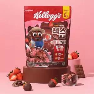 [켈로그] 오곡 첵스초코 딸기 크런치 350g 2개