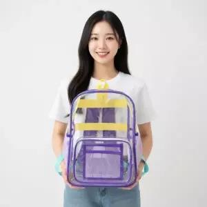 ( )투명 백팩 여행가방 학생가방 스쿨룩 컬러 여름