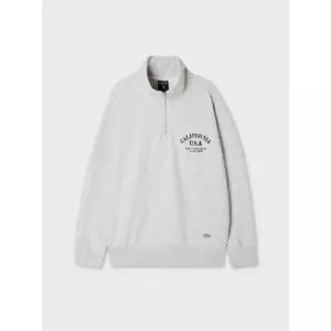후아유 Letter Half Zip-up Sweatshirt WHMAG4991U 1000870702154