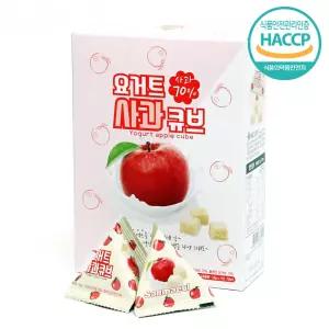 산마을 요거트 사과 큐브 1.8gx10개입 삼각포장 동결건조 요거트 큐브
