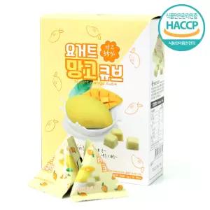 산마을 요거트 망고 큐브 1.8gx10개입 삼각포장 동결건조 요거트 큐브