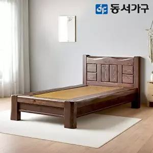 [동서가구]M77 고급 키퍼 통원목 짜맞춤 편백나무 황토 싱글 S 흙침대 DF644326