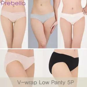 갤러리아 프레벨라 [면스판] 브이랩로우 임부요일팬티 5매입 빅사이즈