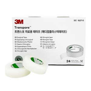 3M 트랜스포 의료용 테이프 PVC반창고 1527-0 (24롤) 투명반창고