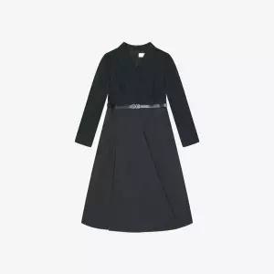 [베스띠벨리]배색벨티드원피스BLOAI2508BK