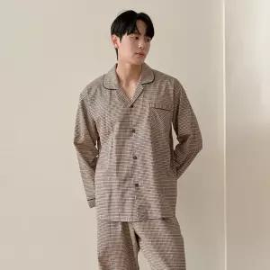 [마누아]마누아 국산 순면 남자 잠옷 파자마 세트 MAM2155