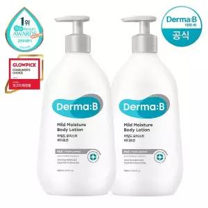 [더마비] 마일드 모이스처 바디로션 400ml 2개+튜브견본2개(랜덤)