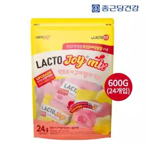 락토조이 구미젤리 믹스 600g (25GX24봉지)/종근당건강/유산균/아이간식/어린이집용/대용량/과즙젤리/유치원간식