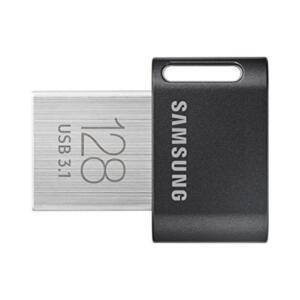 삼성호환 핏 플러스 3.1 USB 플래시 드라이브 128GB 400MB/S 플러그인 및 유지 노트북 태블릿 스마트 TV 자동차 오디오 시스템 게임 콘솔 MUF128AB /AM 건메탈 그레이용 스토리지 확장 기능
