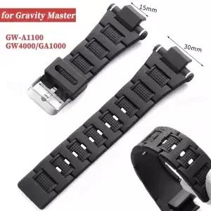 그라비티 마스터 시리즈 GW-A1100용 G-Shock 15mm*30mm 시계 밴드용 수지 GA-1000 액세서리