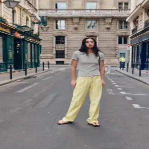 ZARA 자라 TRF 스트라이프 프린트 스트레이트 진 - 5575/218/105