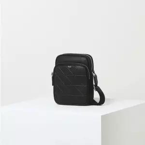 닥스 DAKS DBBA6F277BK GRID MAXI 그리드 맥시 블랙 그리드패턴 가죽배색 나일론 크로스백
