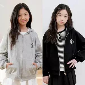 헤일리 후드 집업 점퍼 / 여아 주니어 의류 초등학생 옷
