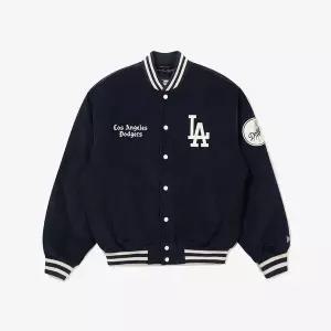 [롯데백화점]뉴에라 MLB LA 다저스 코듀로이 스타디움 재킷 네이비 15358007