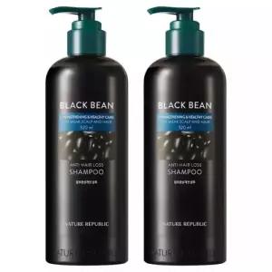 네이처리퍼블릭 블랙빈 두피관리 각질제거 탈모증상개선 샴푸 520ml 2개