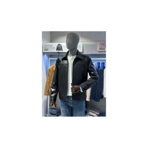 트루젠 리얼레더 천연양가죽 블랙 트러커 블루종 캐주얼 자켓 SI5526015054