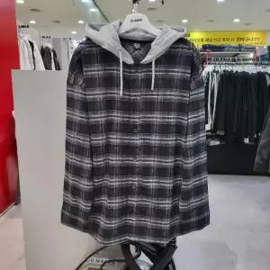 AWK주니어 sh06 루즈핏 후드체크 셔츠형자켓  R267B0301A