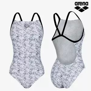 아레나 여성수영복 크리스탈 원피스 싱글 스트랩백 A6FL1LO09SLV