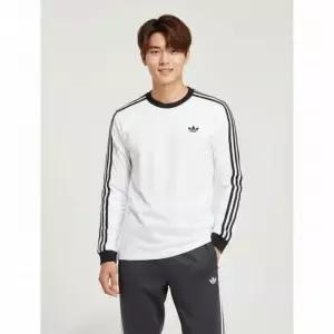 아디다스 MUST IT_ 3스트라이프 롱 슬리브 티셔츠 화이트 KE3545