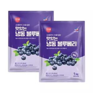 씨제이프레쉬웨이 이츠웰 냉동블루베리1kg x 2개