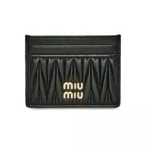 미우미우 5MC076 AFPP F0002 마테라쎄 카드지갑 블랙 (5MC076 2FPP F0002)