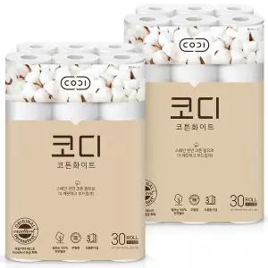 코디 코디 코튼화이트 30mX30롤 2팩