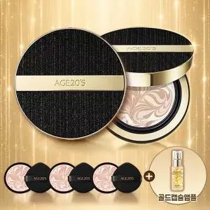 26FW최신상AGE20S 에센스팩트 골드 볼륨샷 기본구성(본품2+리필3+골드캡슐앰플)SPF50+ PA++++