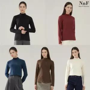 NNF 23FW 기모 모크넥 티셔츠 5종